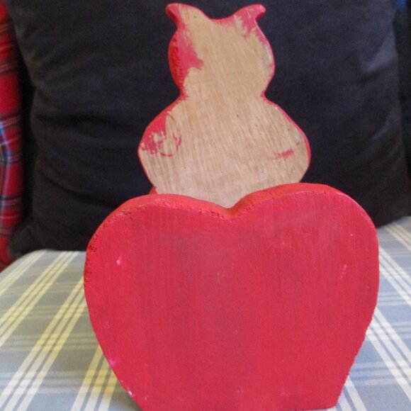 FINAL SALE! VTG Hand painted Black Americana Napkin Holder/Letter Holder - Picture 6 of 10